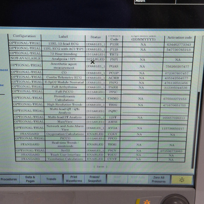 GE Healthcare Carescape B650 Post Anesthesia Care Patient Monitor