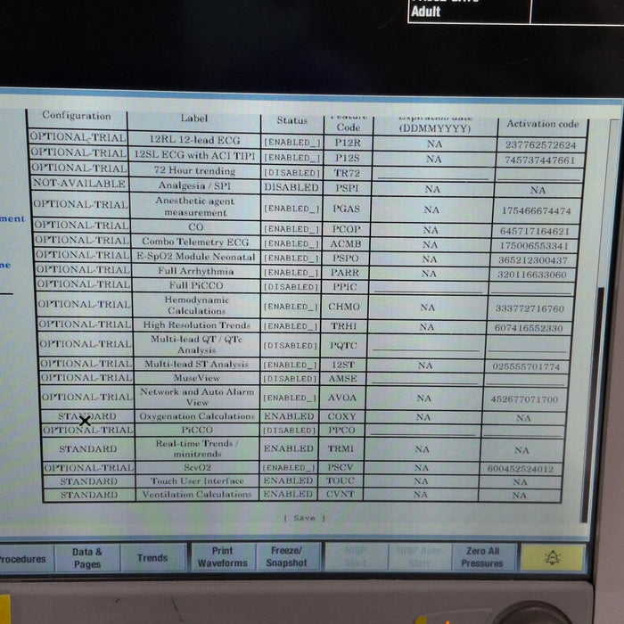 GE Healthcare Carescape B650 Post Anesthesia Care Patient Monitor