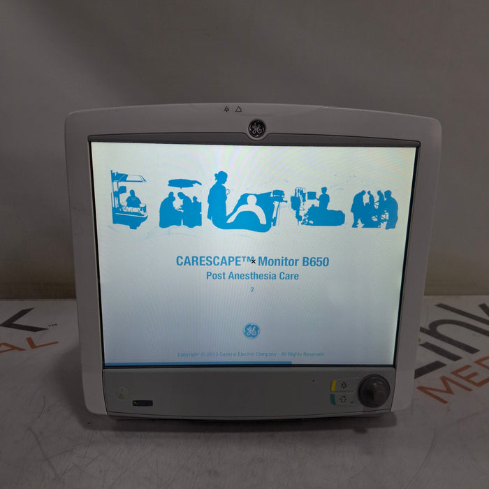GE Healthcare Carescape B650 Post Anesthesia Care Patient Monitor