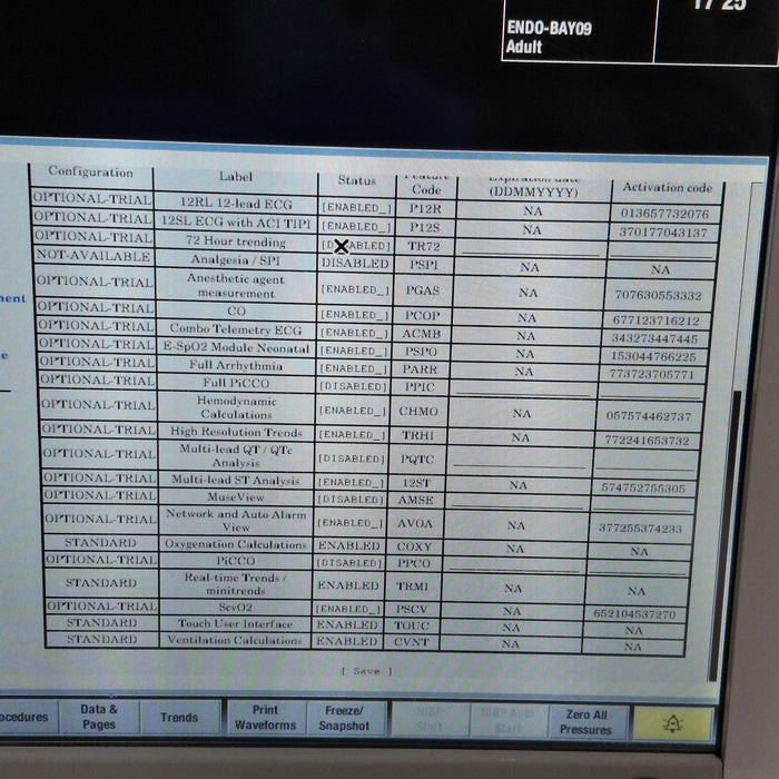 GE Healthcare Carescape B650 Post Anesthesia Care Patient Monitor