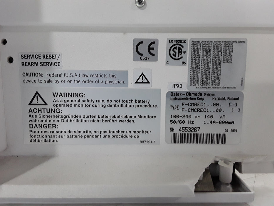 Datex-Ohmeda S/5 Compact Patient Monitor