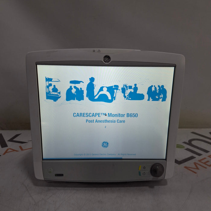 GE Healthcare Carescape B650 Post Anesthesia Care Patient Monitor