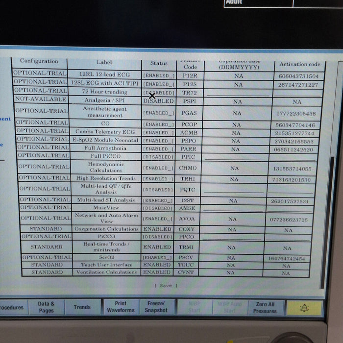 GE Healthcare Carescape B650 Post Anesthesia Care Patient Monitor