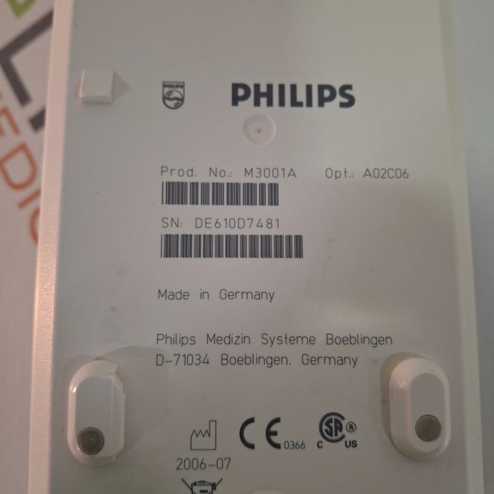Philips M3001A-A02C06 OxiMax SpO2, NIBP, ECG, Temp, IBP MMS Module