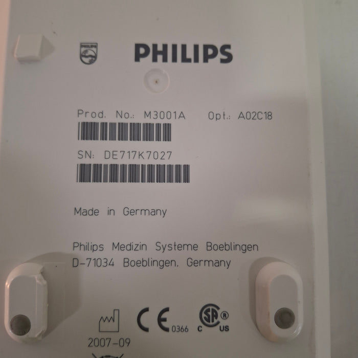 Philips M3001A-A02C18 OxiMax SpO2, NIBP, 12 lead ECG, Temp, IBP MMS Module