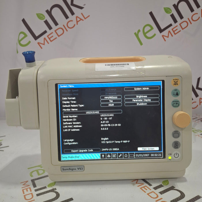Philips Suresigns VS3 Vital Signs Monitor