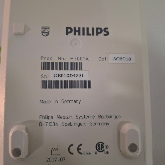 Philips M3001A-A02C18 OxiMax SpO2, NIBP, 12 lead ECG, Temp, IBP MMS Module