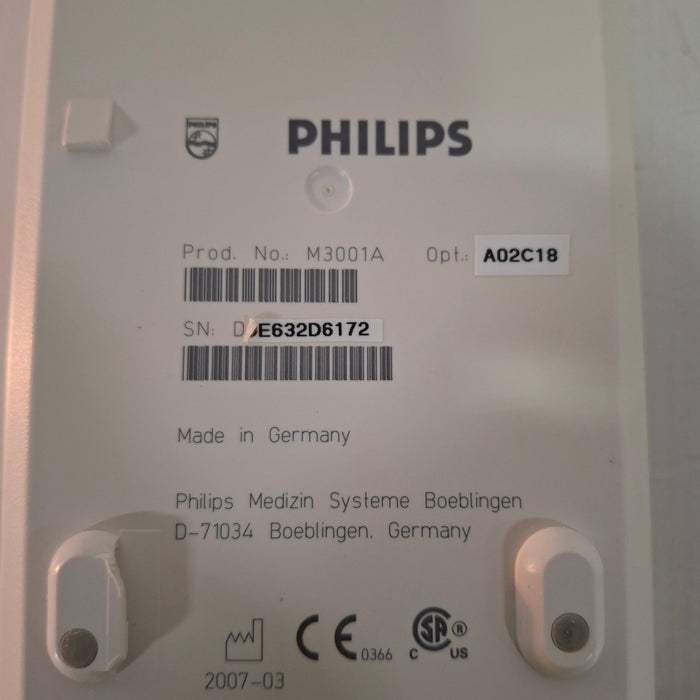 Philips M3001A-A02C18 OxiMax SpO2, NIBP, 12 lead ECG, Temp, IBP MMS Module
