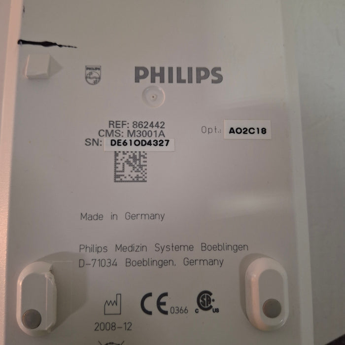 Philips M3001A-A02C18 OxiMax SpO2, NIBP, 12 lead ECG, Temp, IBP MMS Module