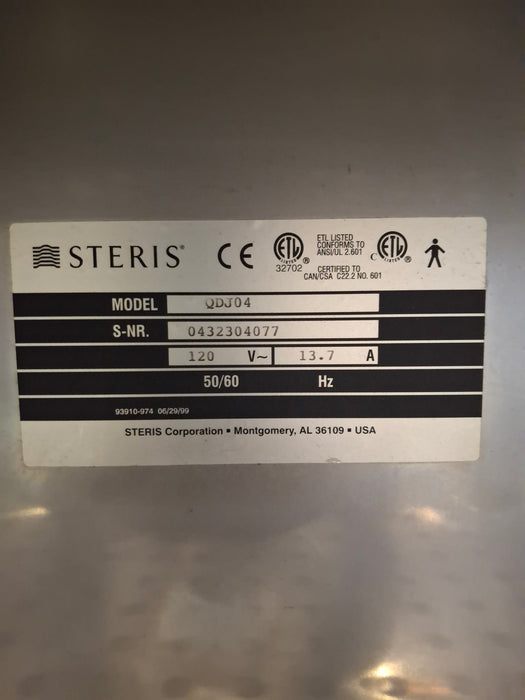 Steris QDJ04 Dual Compartment Warming Cabinet