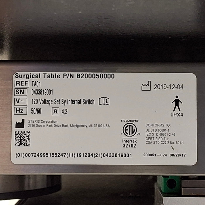 Steris Surgigraphic 6000 Surgical Table