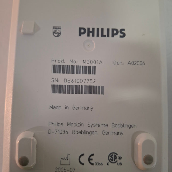 Philips M3001A-A02C06 OxiMax SpO2, NIBP, ECG, Temp, IBP MMS Module