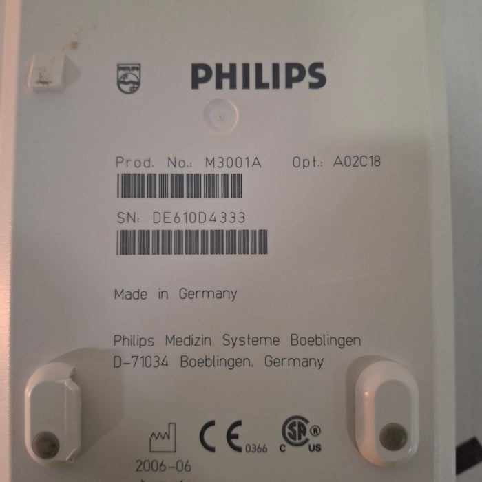 Philips M3001A-A02C18 OxiMax SpO2, NIBP, 12 lead ECG, Temp, IBP MMS Module