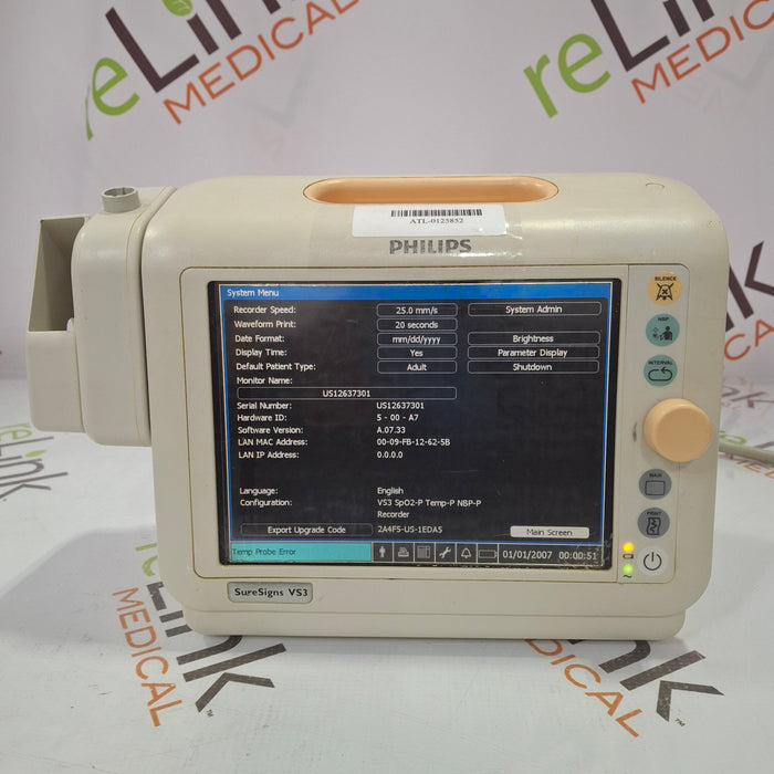 Philips Suresigns VS3 Vital Signs Monitor