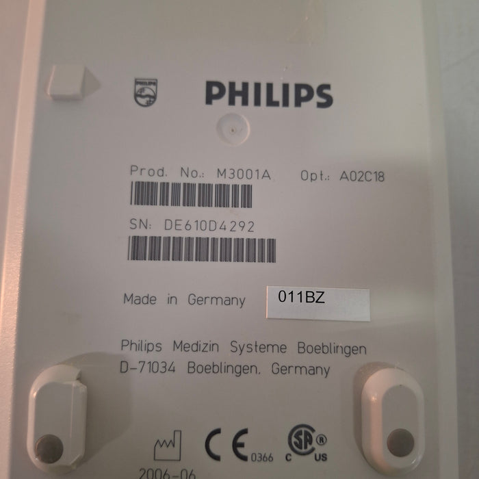 Philips M3001A-A02C18 OxiMax SpO2, NIBP, 12 lead ECG, Temp, IBP MMS Module