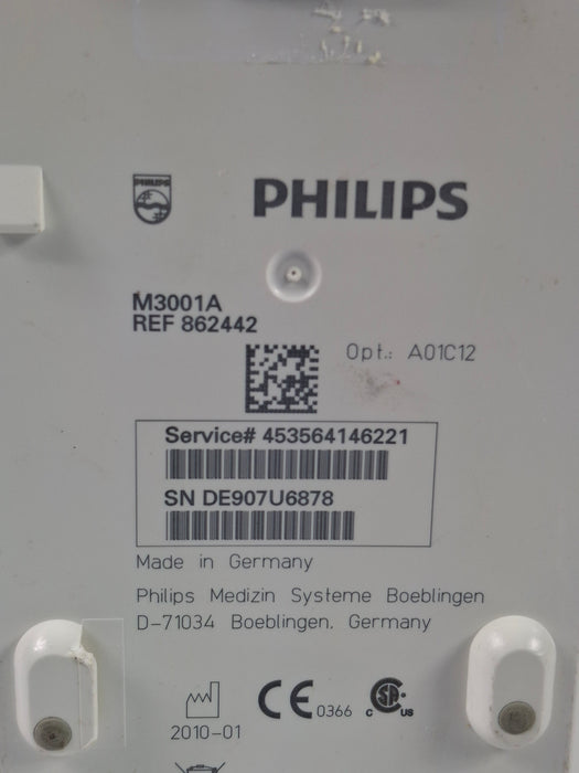Philips M3001A-A01C12 Fast SpO2, NIBP, 12 lead ECG MMS Module