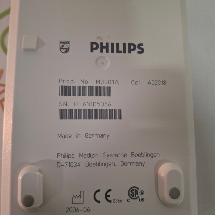 Philips M3001A-A02C18 OxiMax SpO2, NIBP, 12 lead ECG, Temp, IBP MMS Module