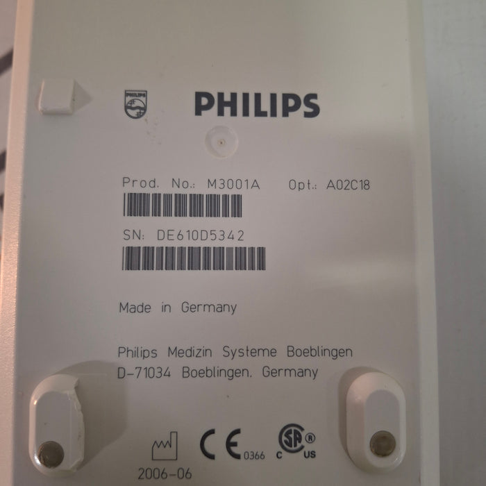 Philips M3001A-A02C18 OxiMax SpO2, NIBP, 12 lead ECG, Temp, IBP MMS Module