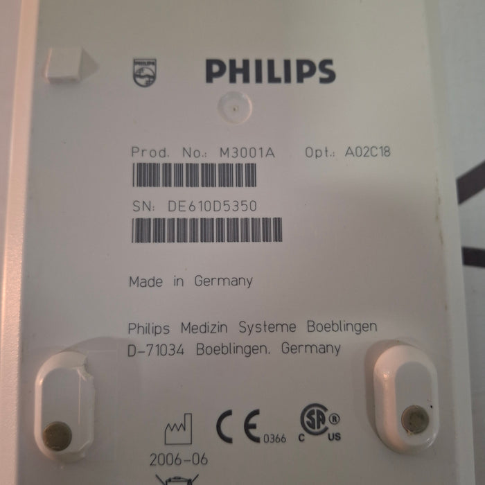 Philips M3001A-A02C18 OxiMax SpO2, NIBP, 12 lead ECG, Temp, IBP MMS Module