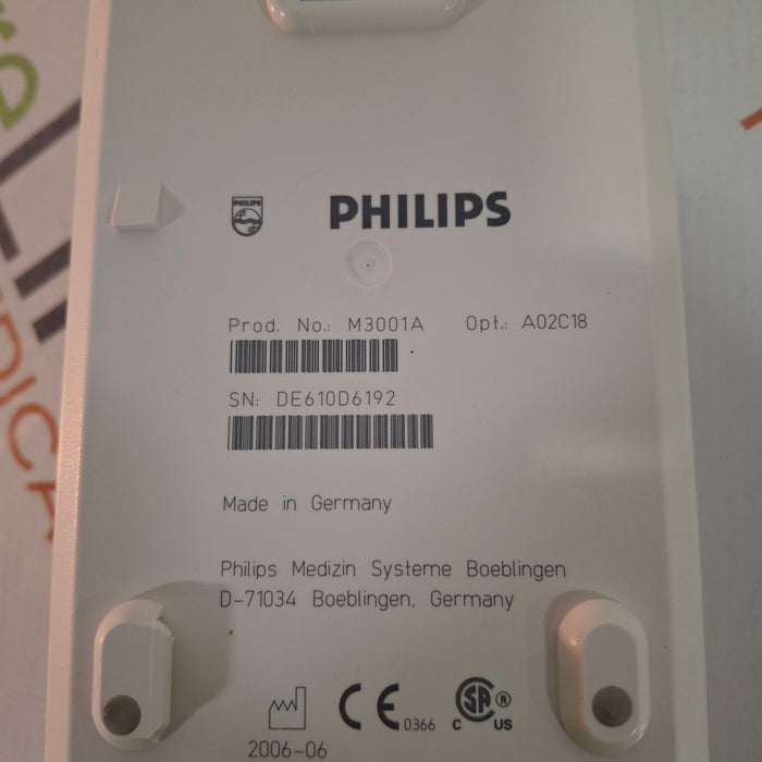 Philips M3001A-A02C18 OxiMax SpO2, NIBP, 12 lead ECG, Temp, IBP MMS Module
