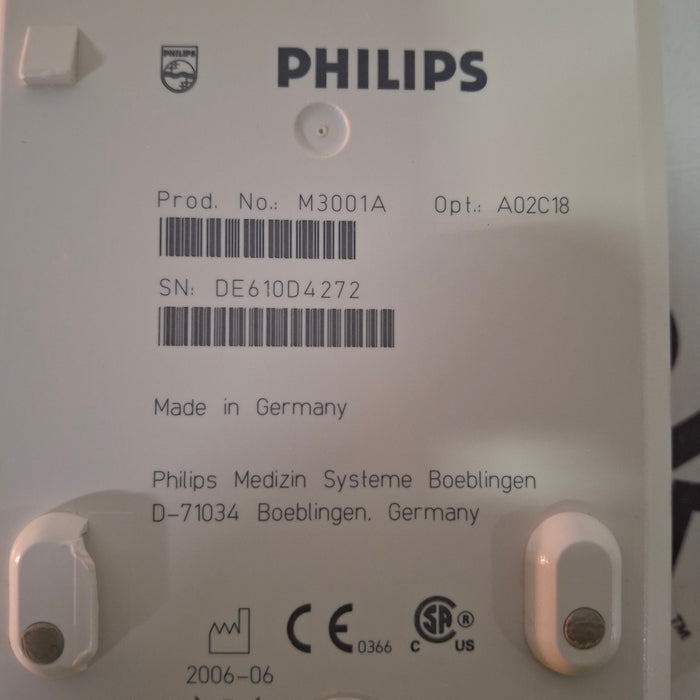 Philips M3001A-A02C18 OxiMax SpO2, NIBP, 12 lead ECG, Temp, IBP MMS Module