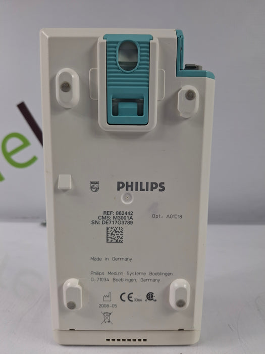 Philips M3001A-A01C18 Fast SpO2, NIBP, 12 lead ECG, Temp, IBP MMS Module