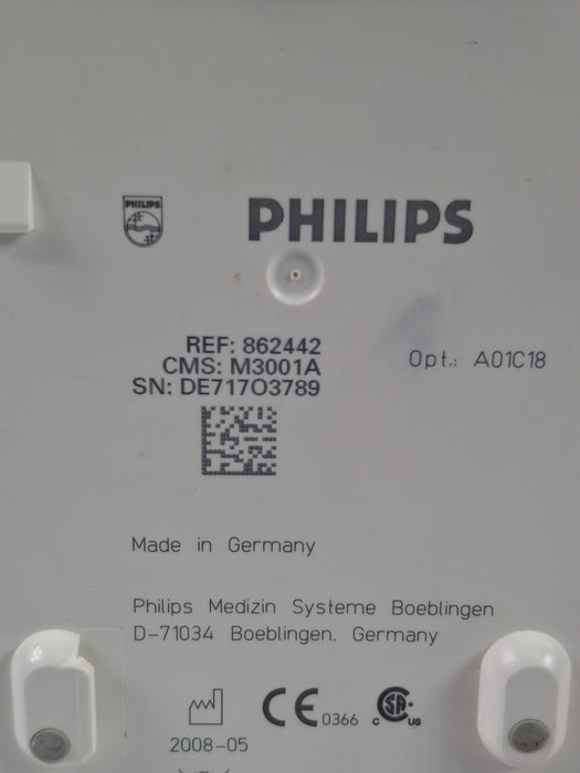 Philips M3001A-A01C18 Fast SpO2, NIBP, 12 lead ECG, Temp, IBP MMS Module