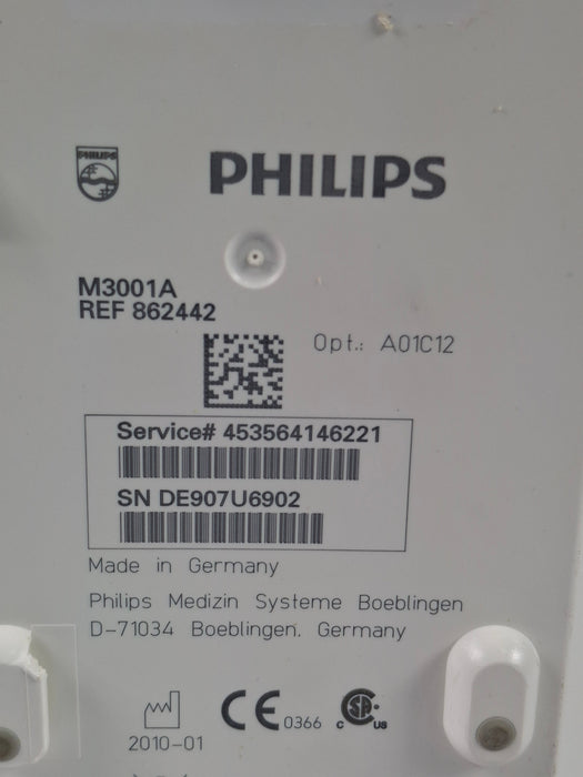 Philips M3001A-A01C12 Fast SpO2, NIBP, 12 lead ECG MMS Module