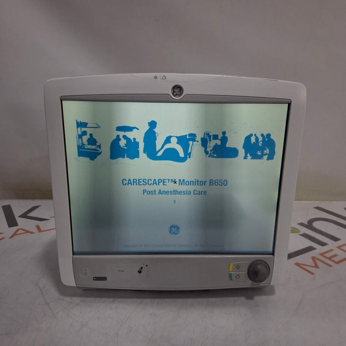 GE Healthcare Carescape B650 Post Anesthesia Care Patient Monitor