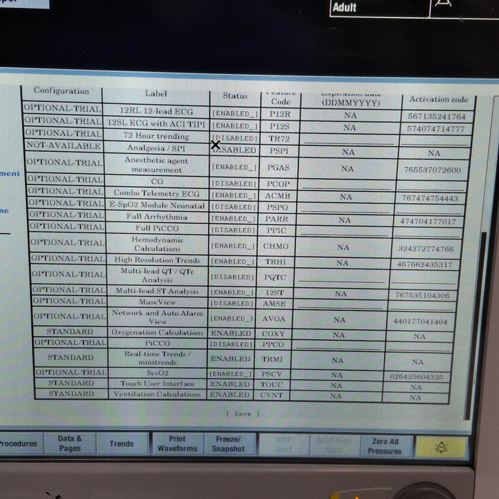 GE Healthcare Carescape B650 Post Anesthesia Care Patient Monitor