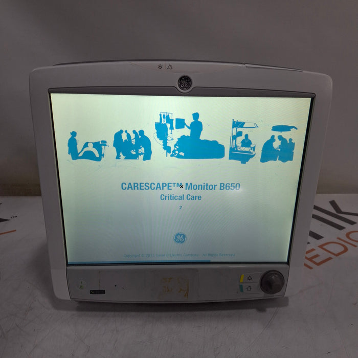 GE Healthcare Carescape B650 Critical Care Patient Monitor