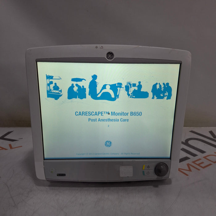 GE Healthcare Carescape B650 Post Anesthesia Care Patient Monitor