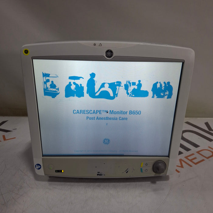 GE Healthcare Carescape B650 Post Anesthesia Care Patient Monitor