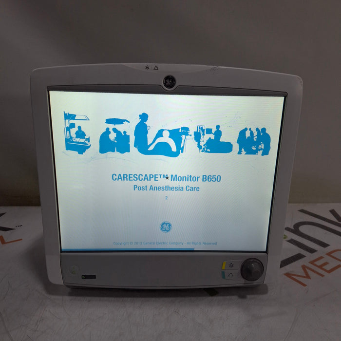 GE Healthcare Carescape B650 Post Anesthesia Care Patient Monitor