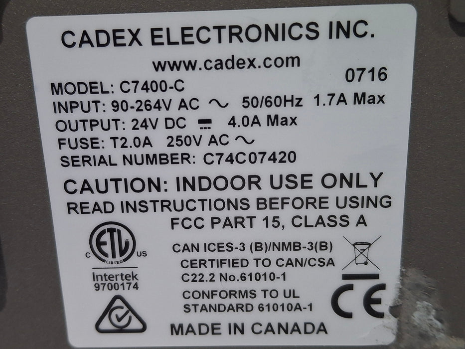 Cadex C7400 Battery Analyzer