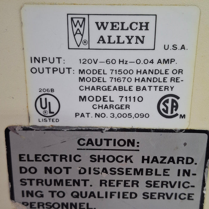 Welch Allyn 71110 3.5V Desk Charger