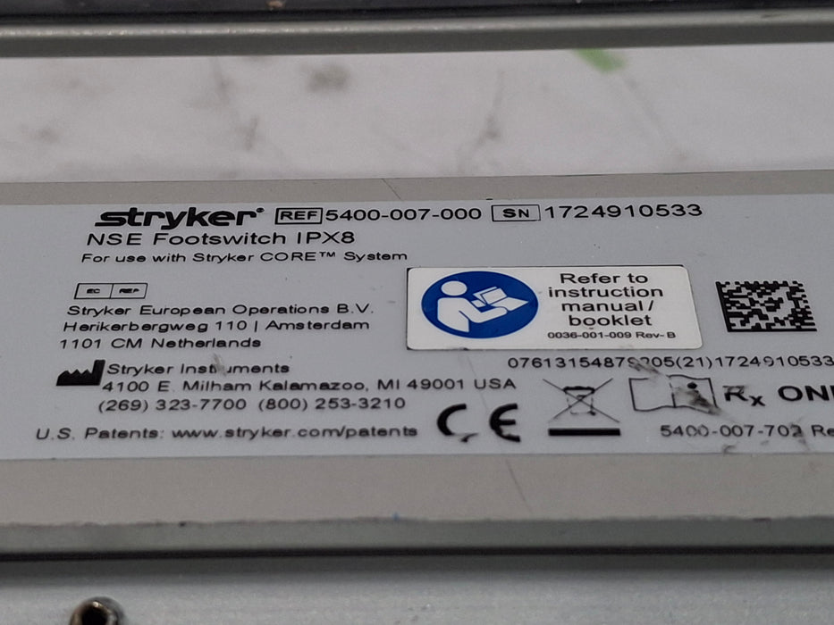 Stryker 5400-007-000 NSE Footswitch