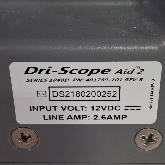 Tricor Systems Inc Dri-Scope Aid 2 Series 1040D Endoscope Dryer