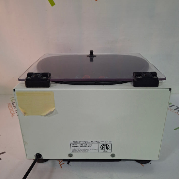 Drucker Diagnostics 643 Labcorp Centrifuge