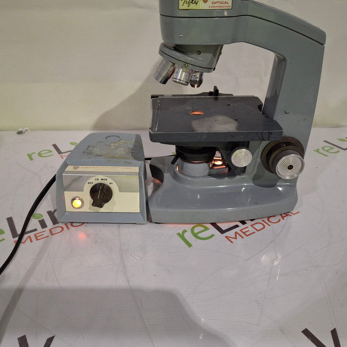 American Optical Fifty Binocular Microscope