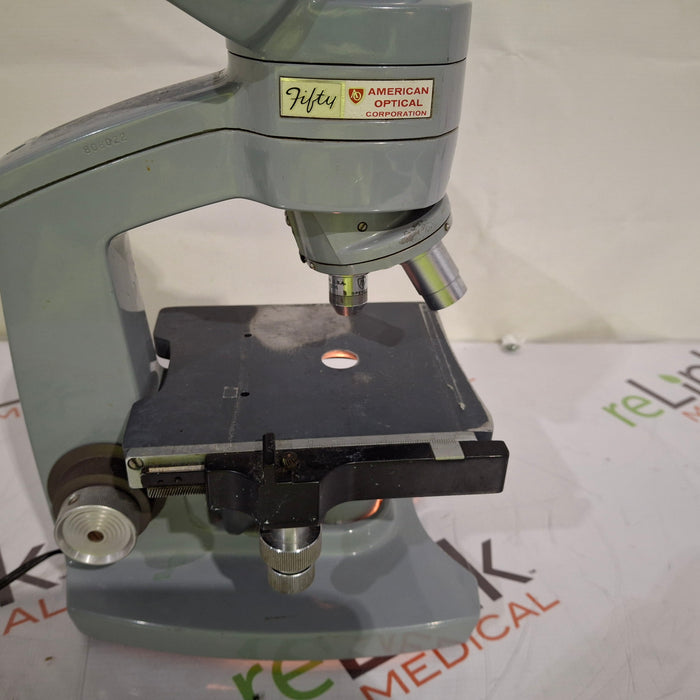 American Optical Fifty Binocular Microscope