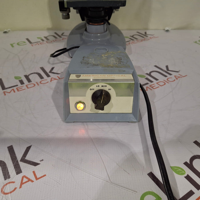 American Optical Fifty Binocular Microscope