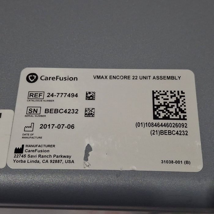 CareFusion 24-777494 Vmax Encore 22 Analyzer Assembly