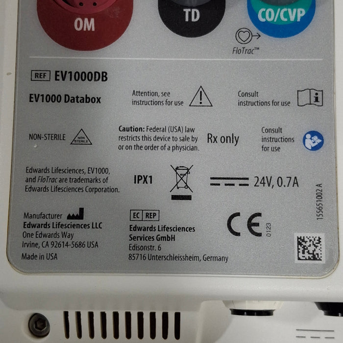 Edwards Lifesciences EV1000 Clinical Platform Hemodynamic Monitoring EVPMP