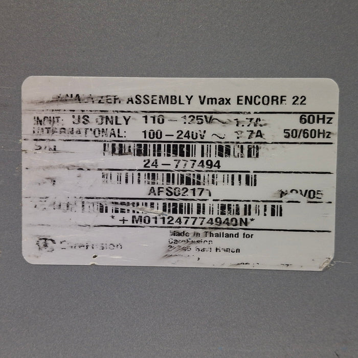 CareFusion 24-777494 Vmax Encore 22 Analyzer Assembly