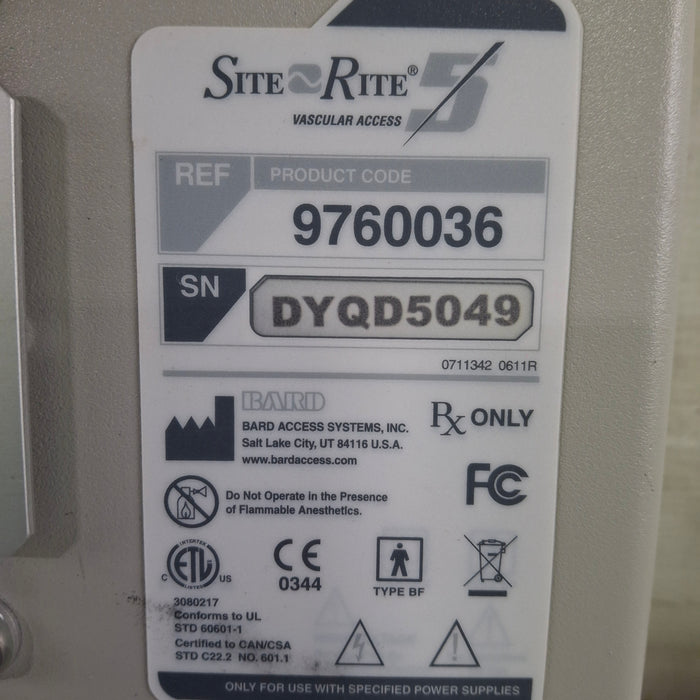 Bard Medical Site Rite 5 Ultrasound