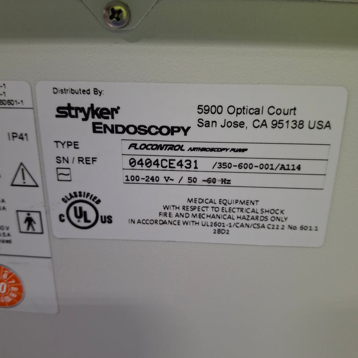 Stryker Flocontrol Arthroscopy Pump