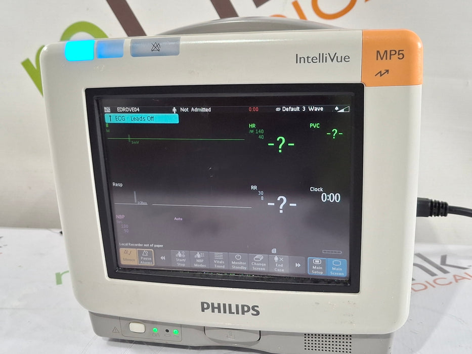 Philips IntelliVue MP5 SpO2, ECG, NIBP, IBP, Temp, CO2 Patient Monitor