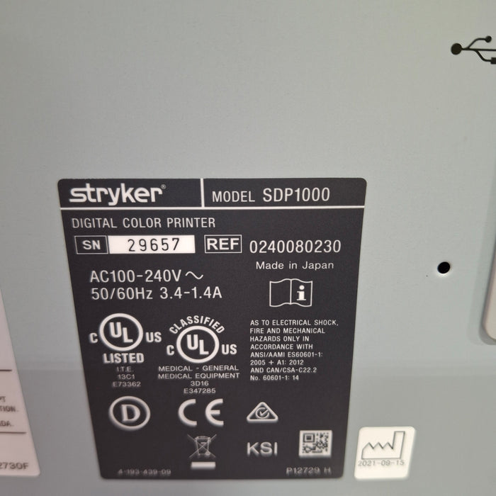 Stryker SDP1000 Digital Color Printer