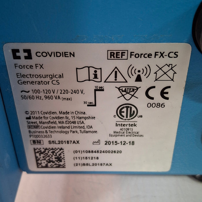 Covidien Force FX-CS Electrosurgical Unit